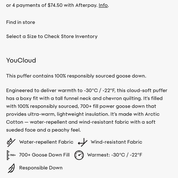 Aritzia Wilfred Cloud Puff Jacket Mid - Picture 2 of 6